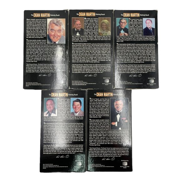Dean Martin Celebrity Roasts VHS Lot of 5 Ronald Reagan Bob Hope Frank Sinatra + - Picture 2 of 11